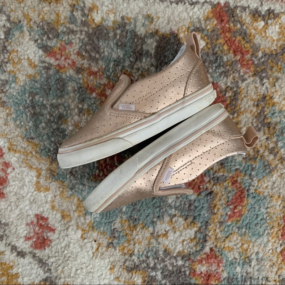 Rose Gold Slip On Vans